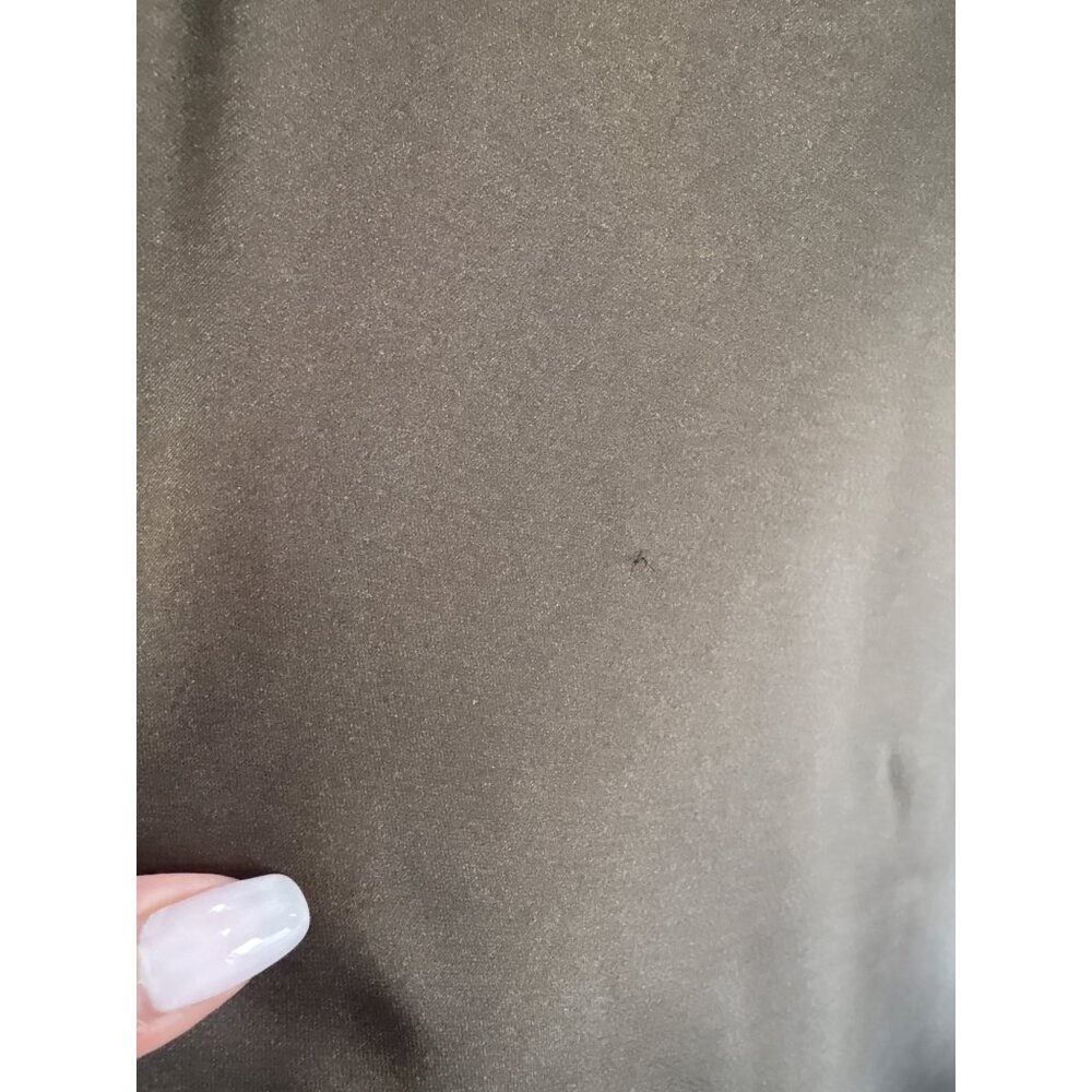 Steve Madden Brown Satin Asymmetric Slip Midi Dress - Picture 7 of 14